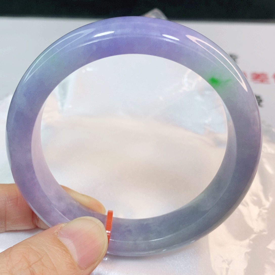 翡翠手镯未镶嵌58.5圈口正圈