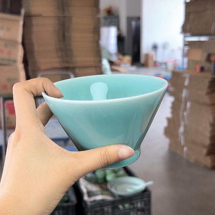 龙泉云间青瓷小米茶器