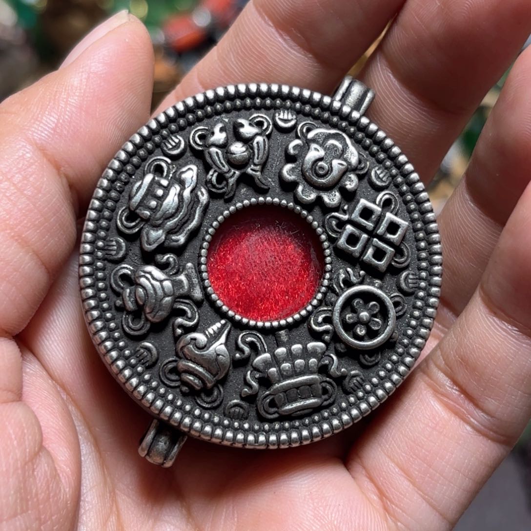 铜星月菩提吊坠项链