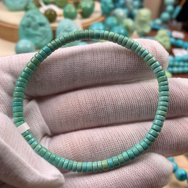 绿松石未镶嵌珠宝奇石4mm