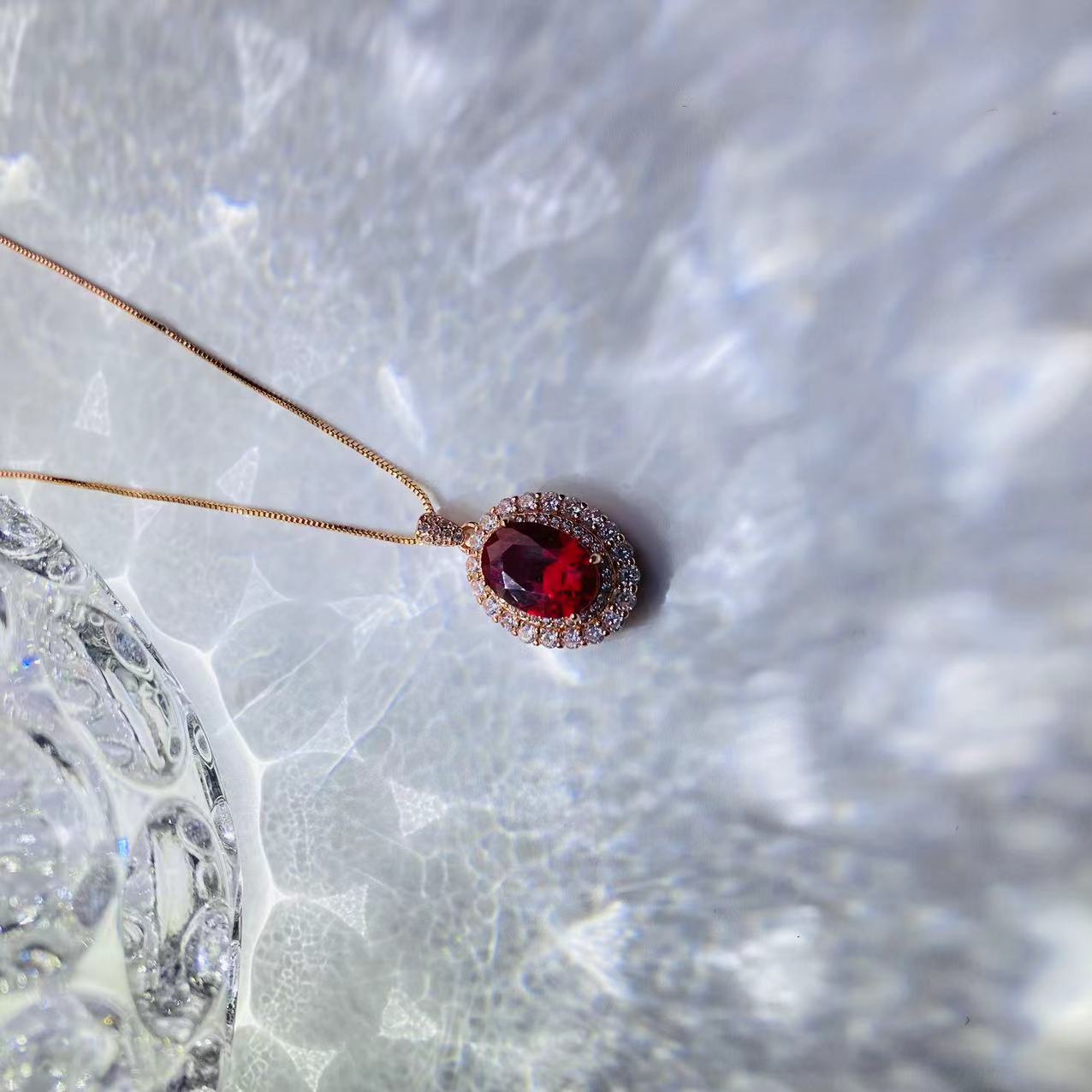 吊坠 【尚美高端】烈焰之心红色吊坠ZSS 5429