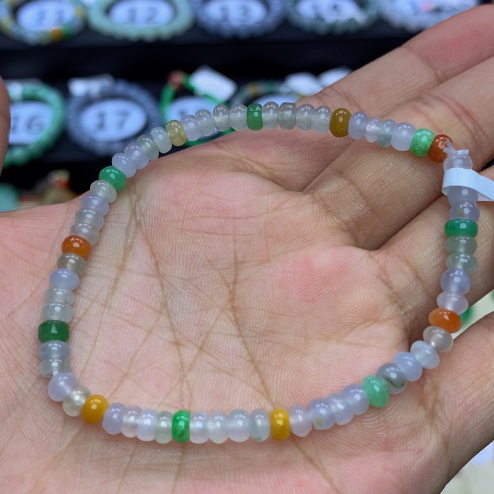 翡翠手链未镶嵌翡翠4+