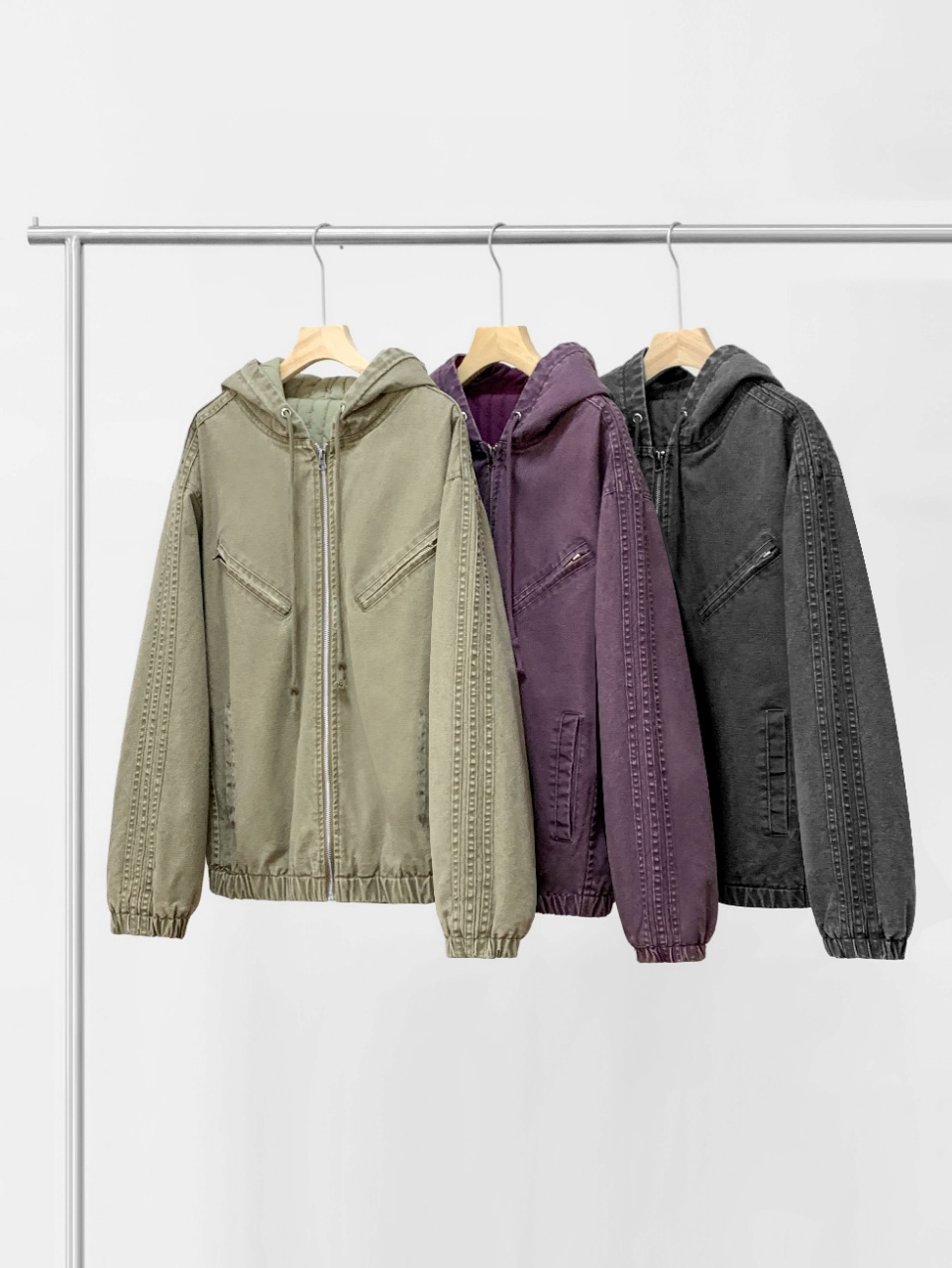 女士阿※迪家联名同款休闲棉服外套