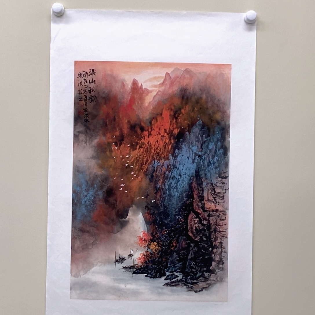 国画张绪洪四尺三开精品佳作