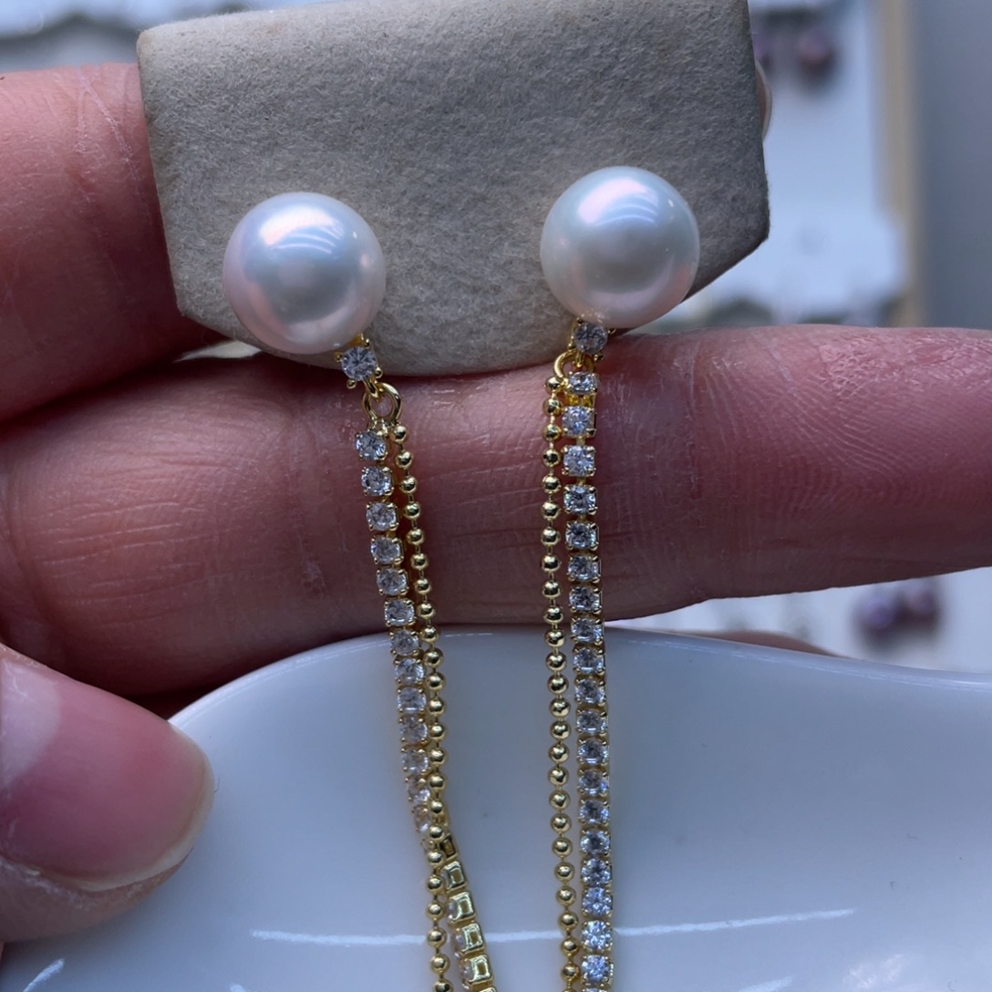 未镶嵌耳饰淡水珍珠