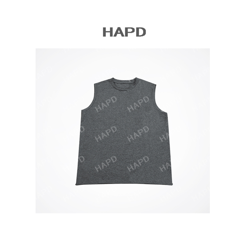 RRD 卷边坎肩背心 纯色简约INS风松弛感百搭基础休闲无袖背心