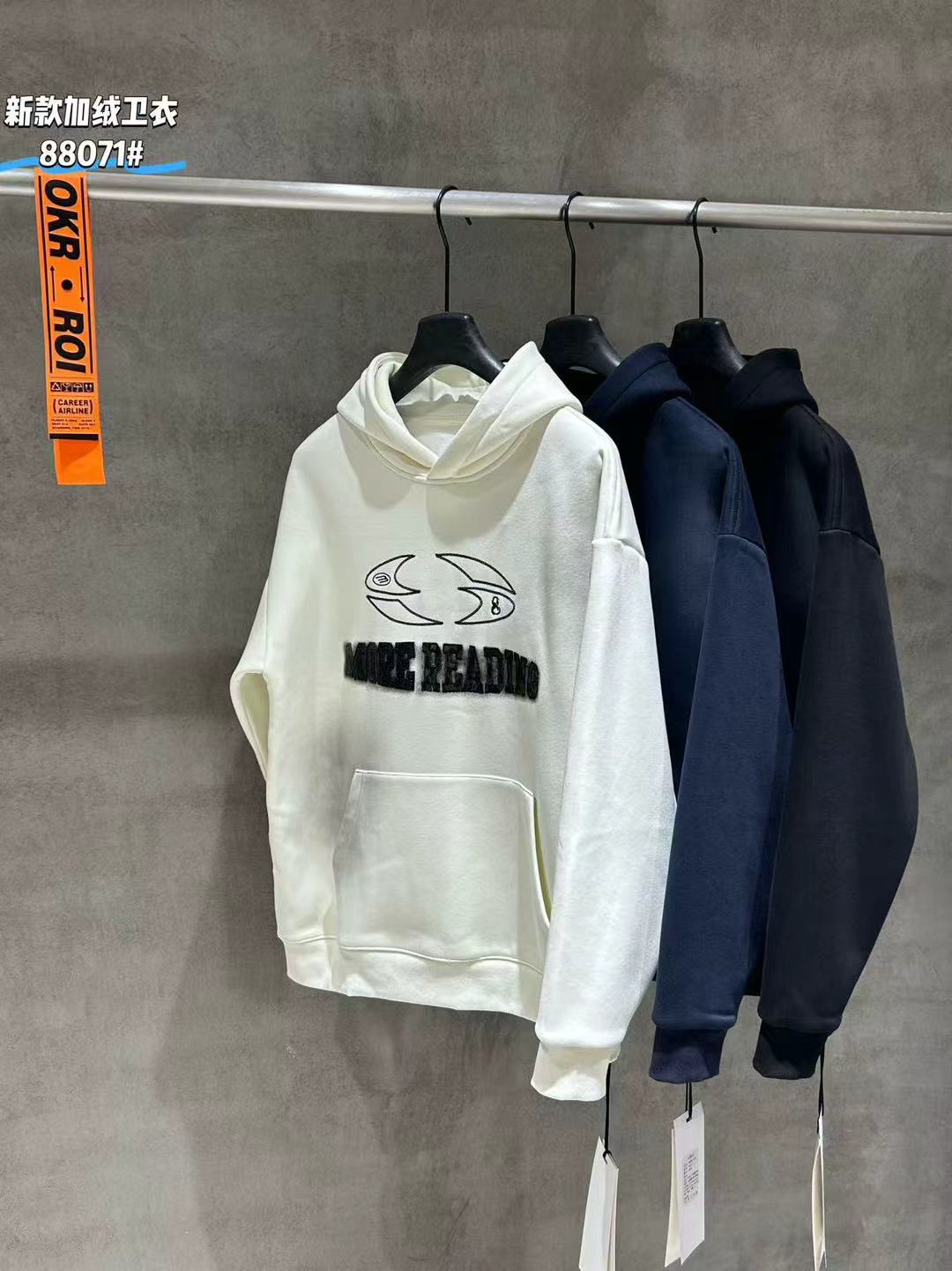 636 带帽加绒卫衣 陈陈男装 2025 新款休闲百搭卫衣 88071