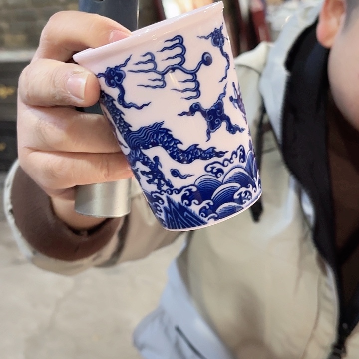 其他陶景德镇高温陶瓷红希可乐杯