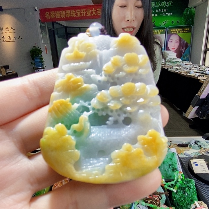 颈饰未镶嵌翡翠翡翠