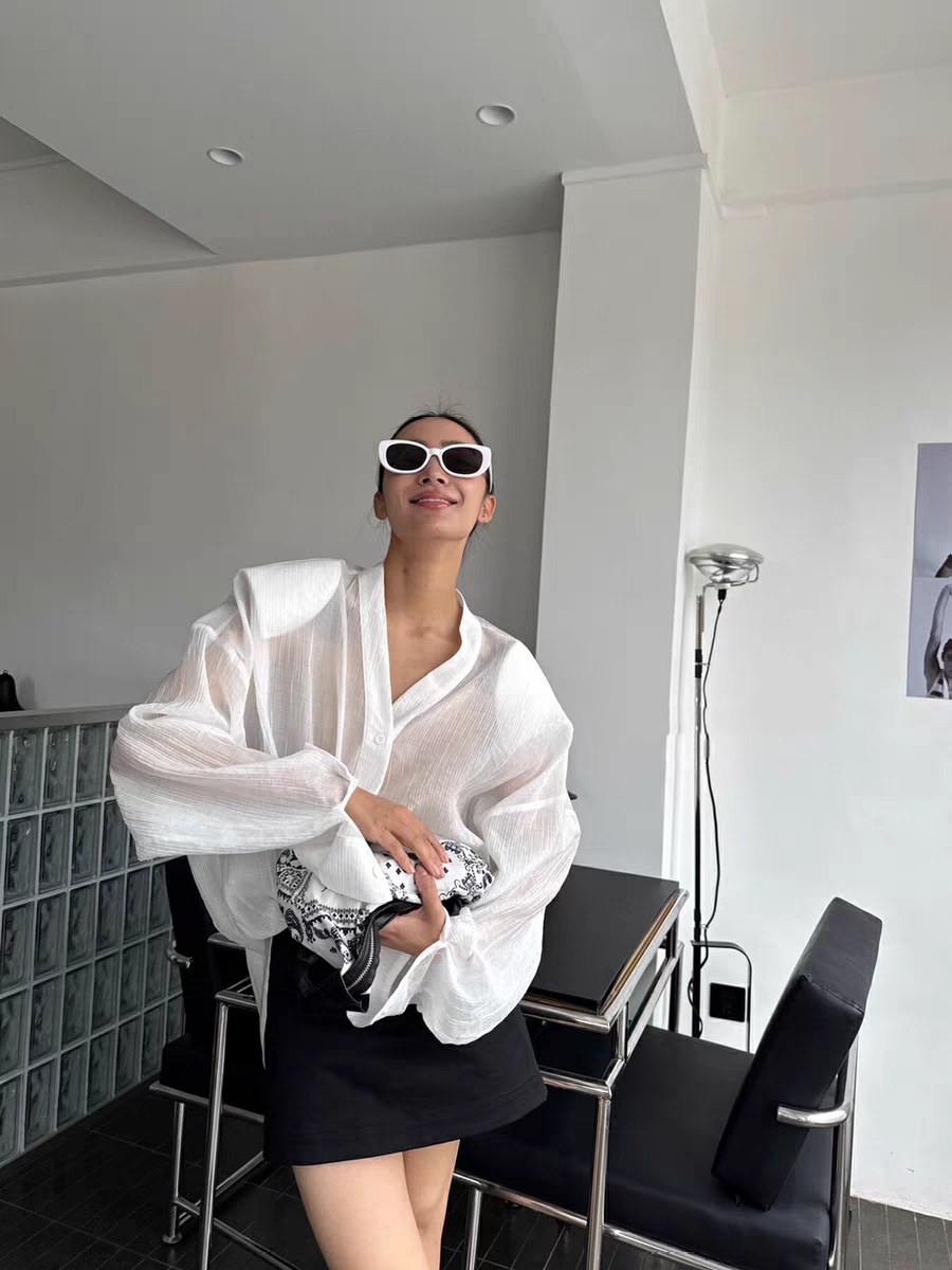 #（A401-600) YIYI时尚气质风女衬衣（以直播实物为准）