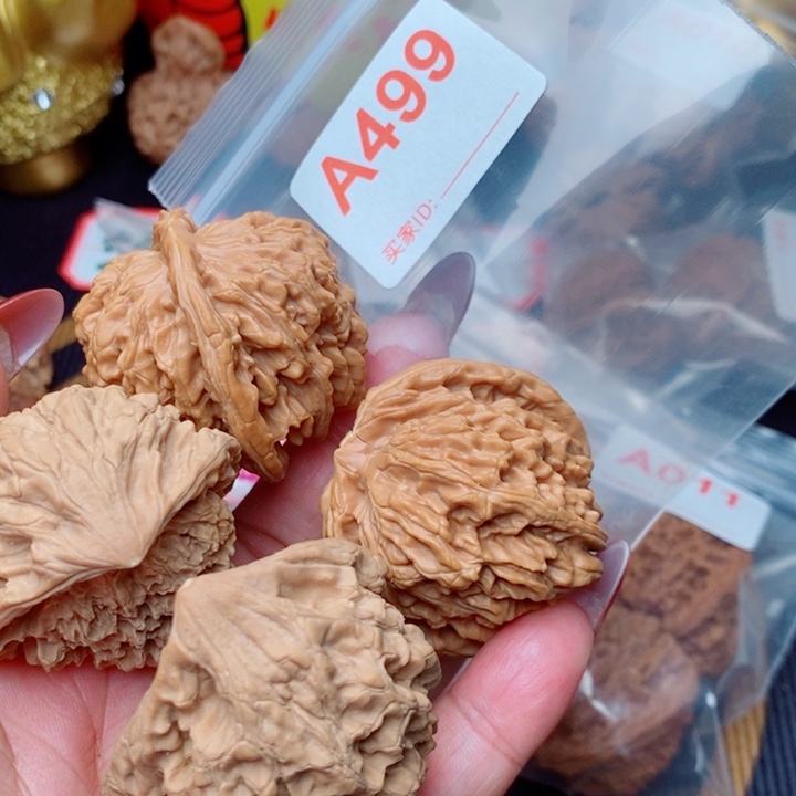 核桃把件蛇头499号44尺