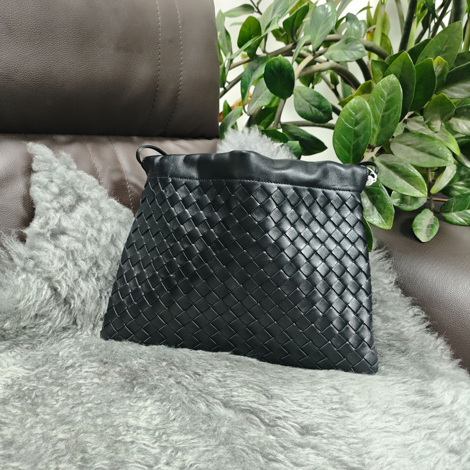 【小包快跑】编织福袋包 单肩手提女包休闲时尚百搭