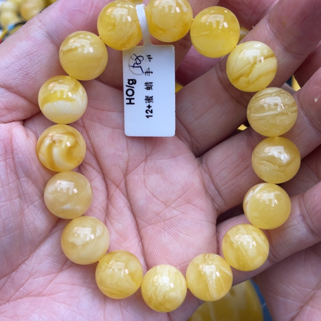 琥珀裸石未镶嵌琥珀蜜蜡12m m