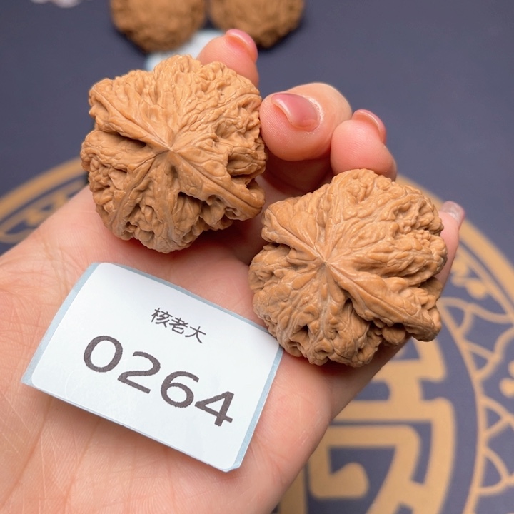 文玩核桃把件41大粗筋 0264