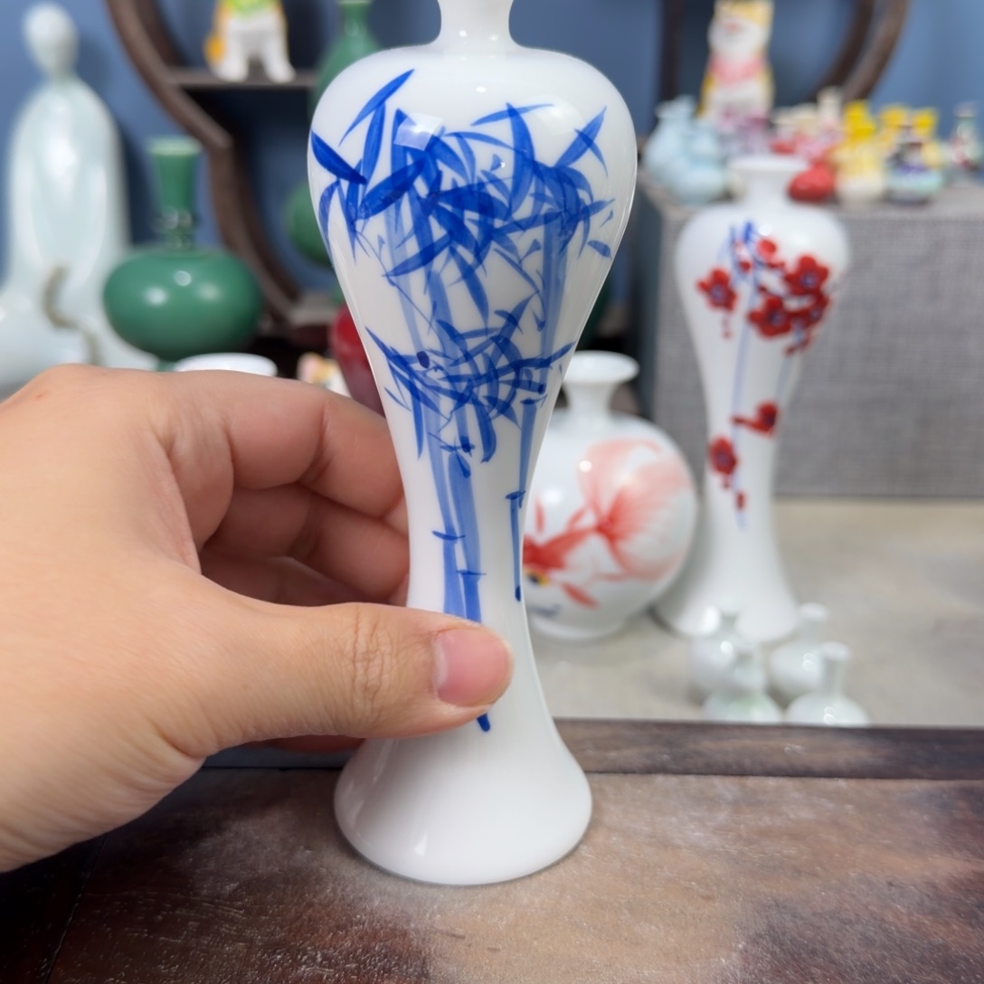 陶瓷手工小花器摆件