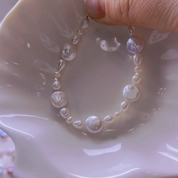 淡水珍珠手绳合金