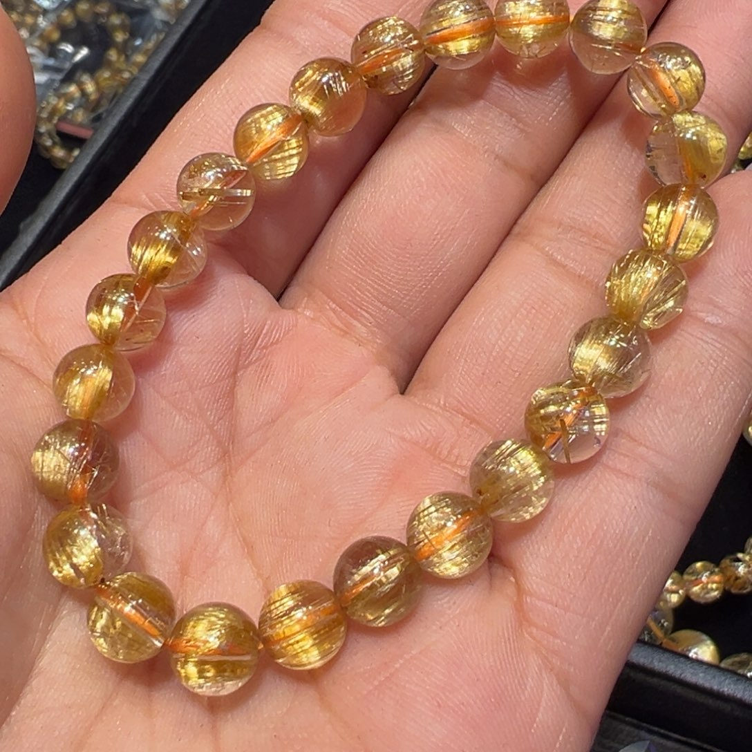 水晶手串未镶嵌崔*心发晶手串