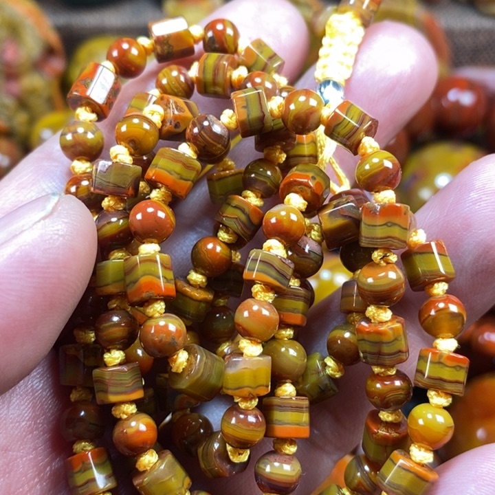 玛瑙/玉髓手链未镶嵌老*