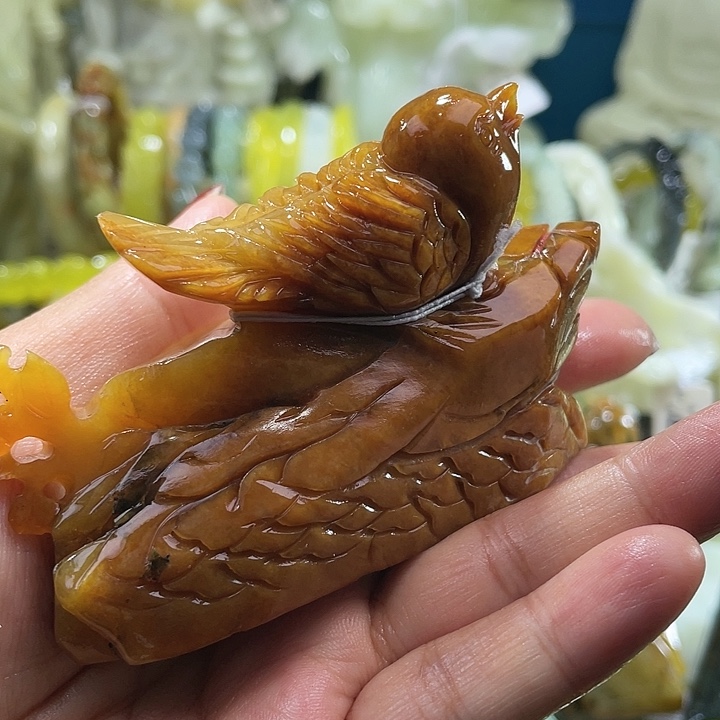 岫玉未镶嵌摆件摆件