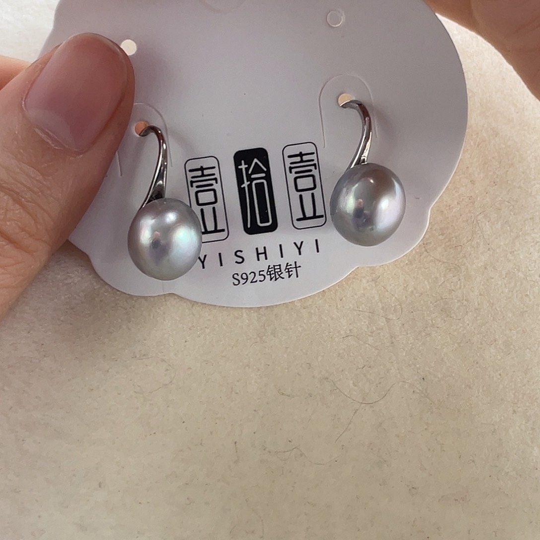 未镶嵌淡水珍珠耳饰棉*?