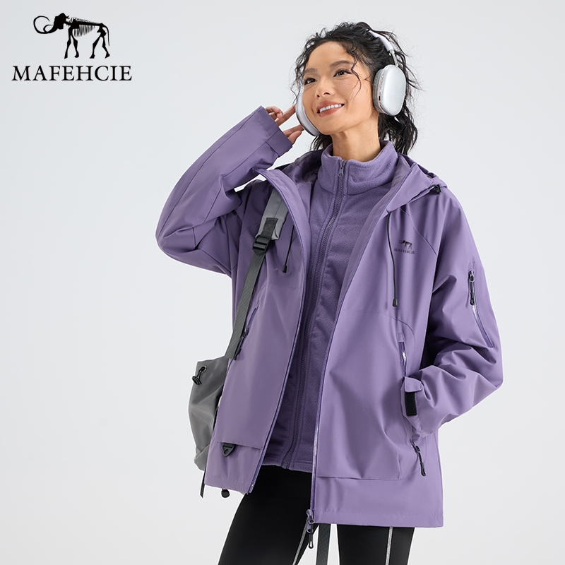 [意大利高端品牌MAFEHCIE]三合一冲锋衣可拆卸防风防水外套M1501