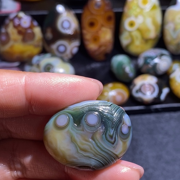 玛瑙/玉髓未镶嵌吊坠(不含链)163