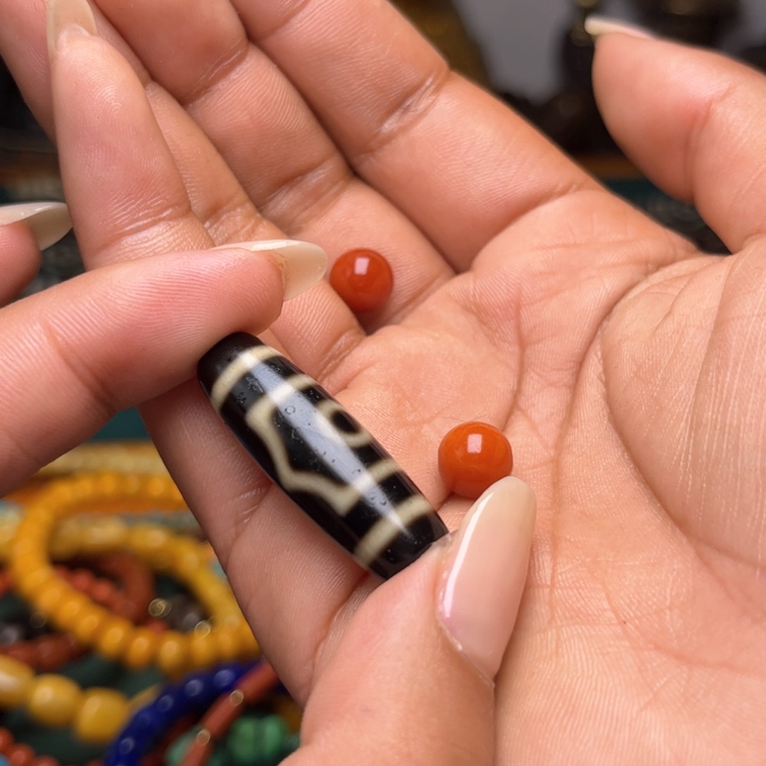 【闪购商品】玛瑙/玉髓珠子未镶嵌珞*?