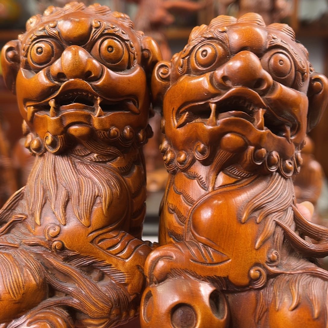 黄杨木黄杨木雕刻高度11厘米