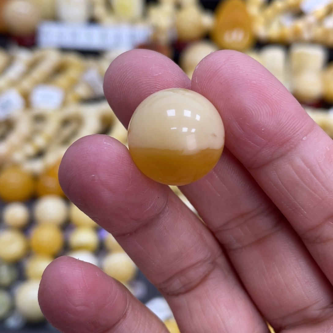 琥珀珠宝奇石未镶嵌17.7mm