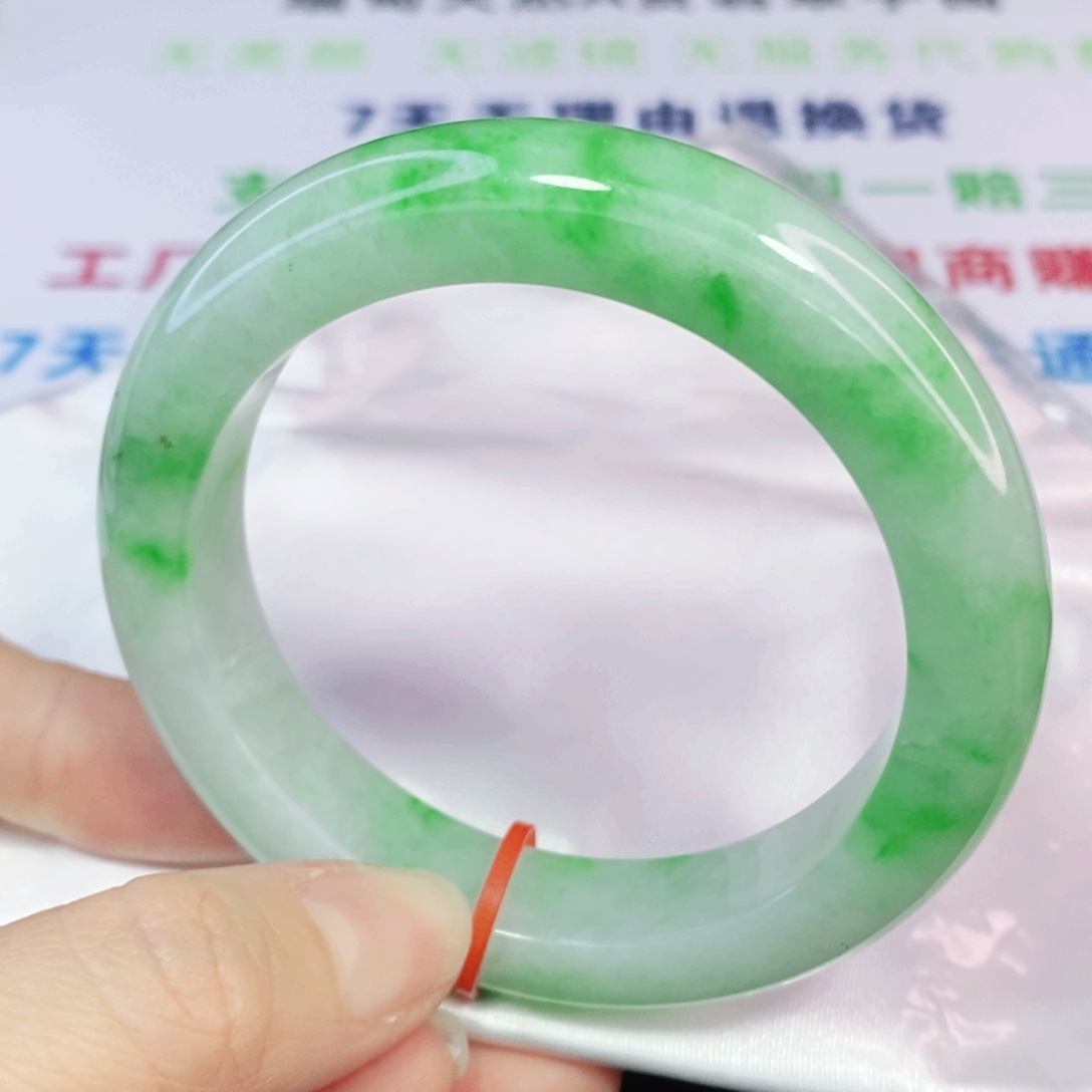 未镶嵌手镯翡翠55.3正圈