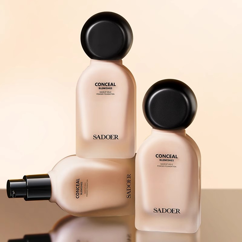 上朵光感遮瑕持妆粉底液自然控油 清爽不怕水 遮瑕哑光感（拍1发2）