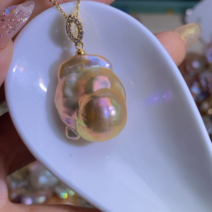 【闪购商品】淡水珍珠天然淡水珍珠（微瑕）合金