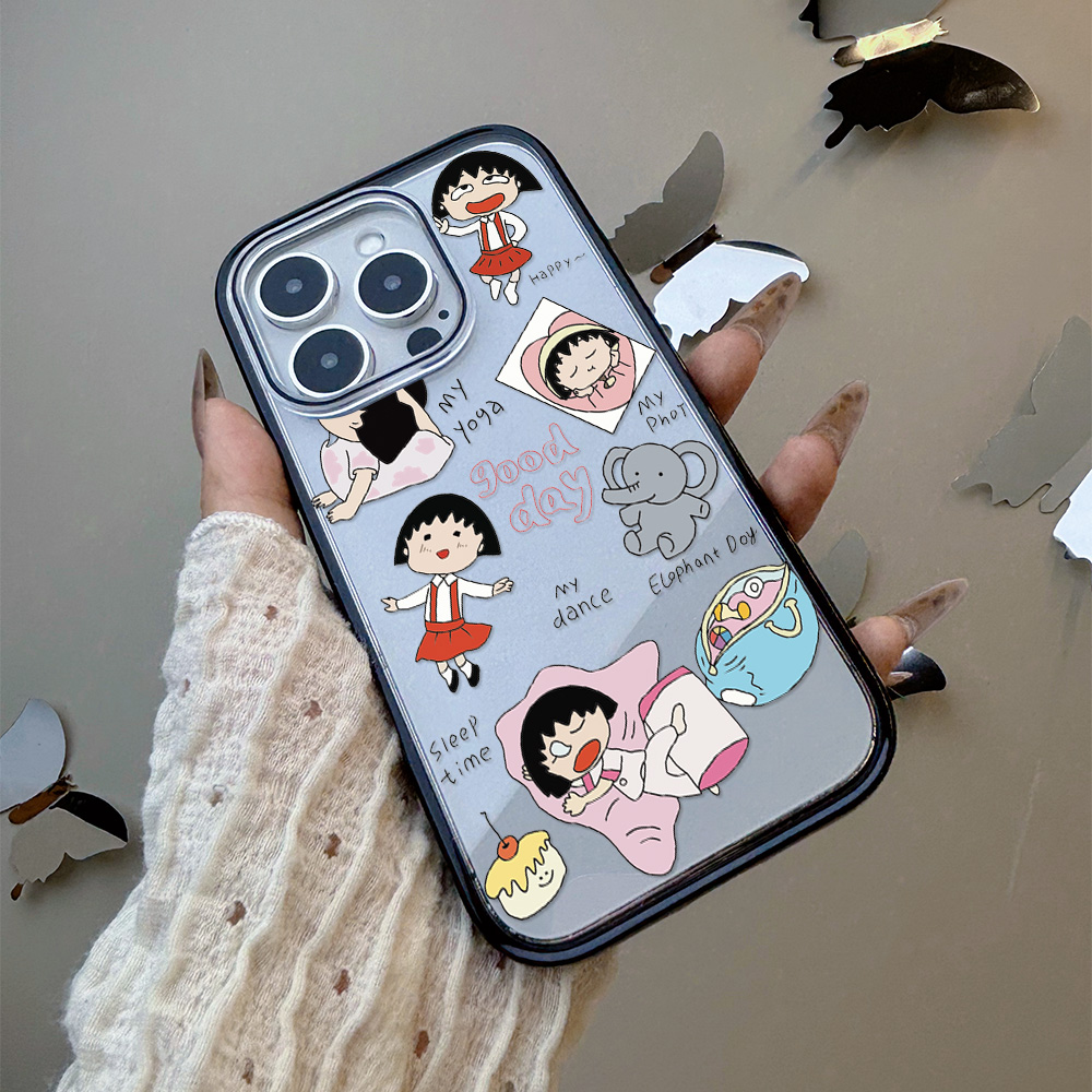【AI键全包】樱桃小丸子适用苹果16promax手机壳iphone15/17
