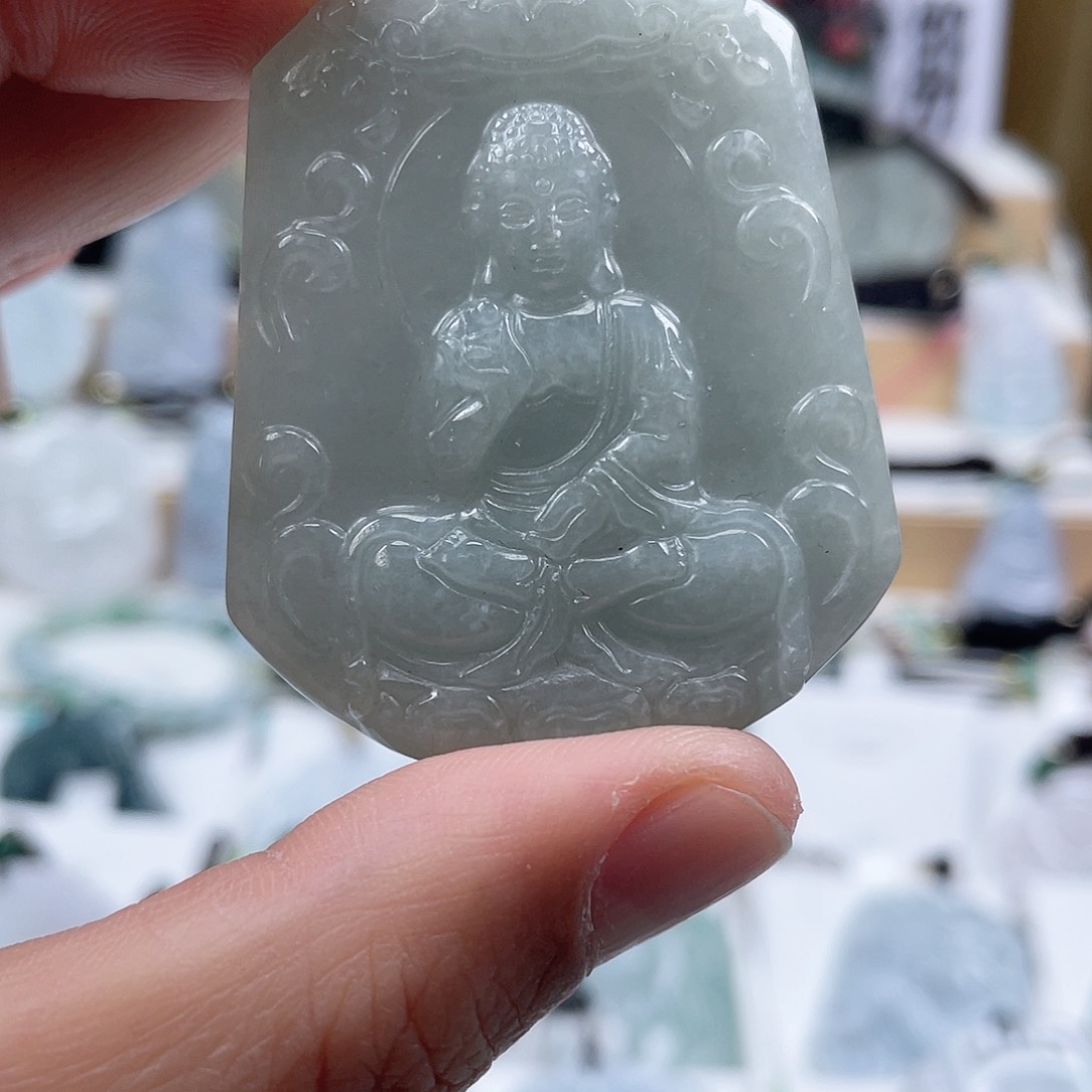 翡翠颈饰未镶嵌0504挂件