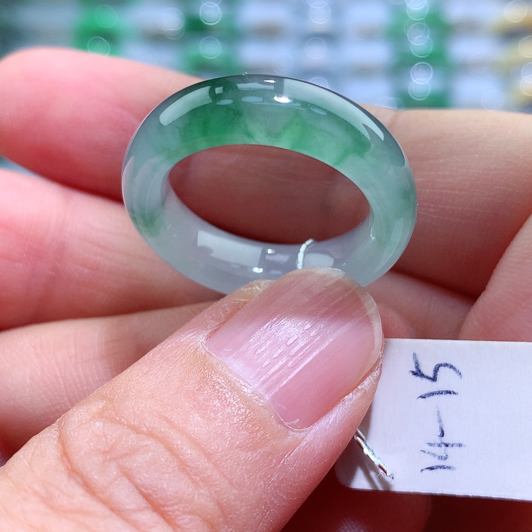 翡翠戒指未镶嵌14-15号