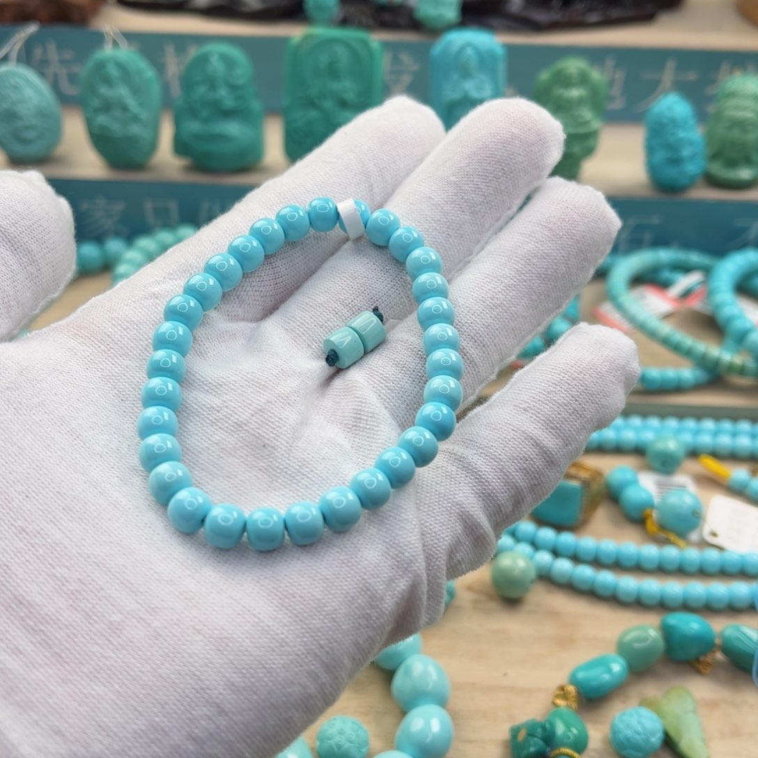 绿松石手串未镶嵌?***3