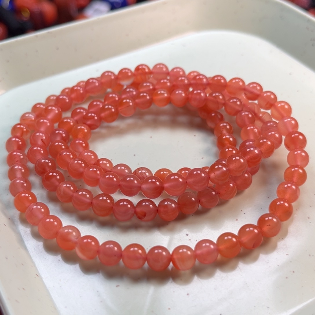 南红玛瑙未镶嵌冰粉6mm