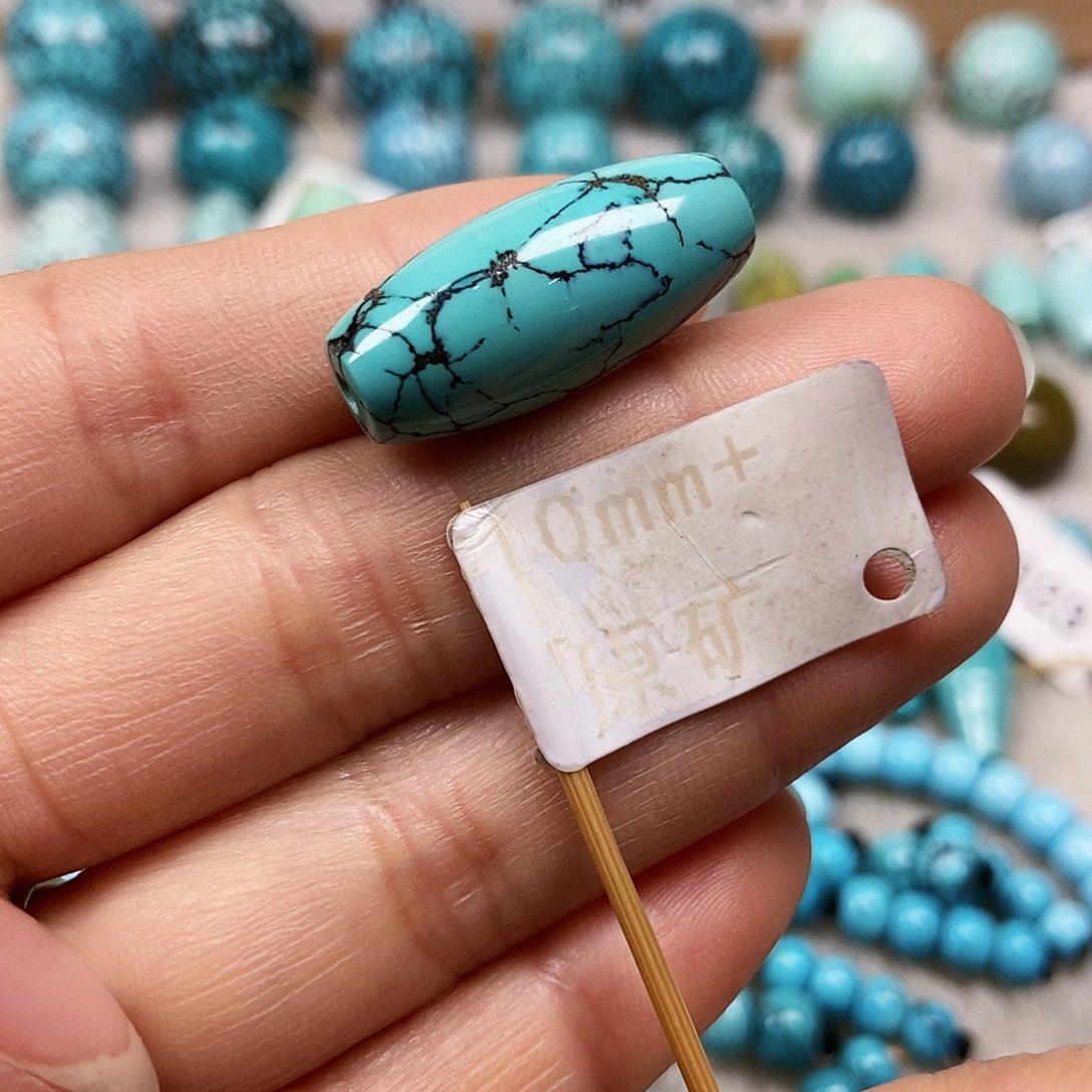 未镶嵌绿松石珠宝半成品