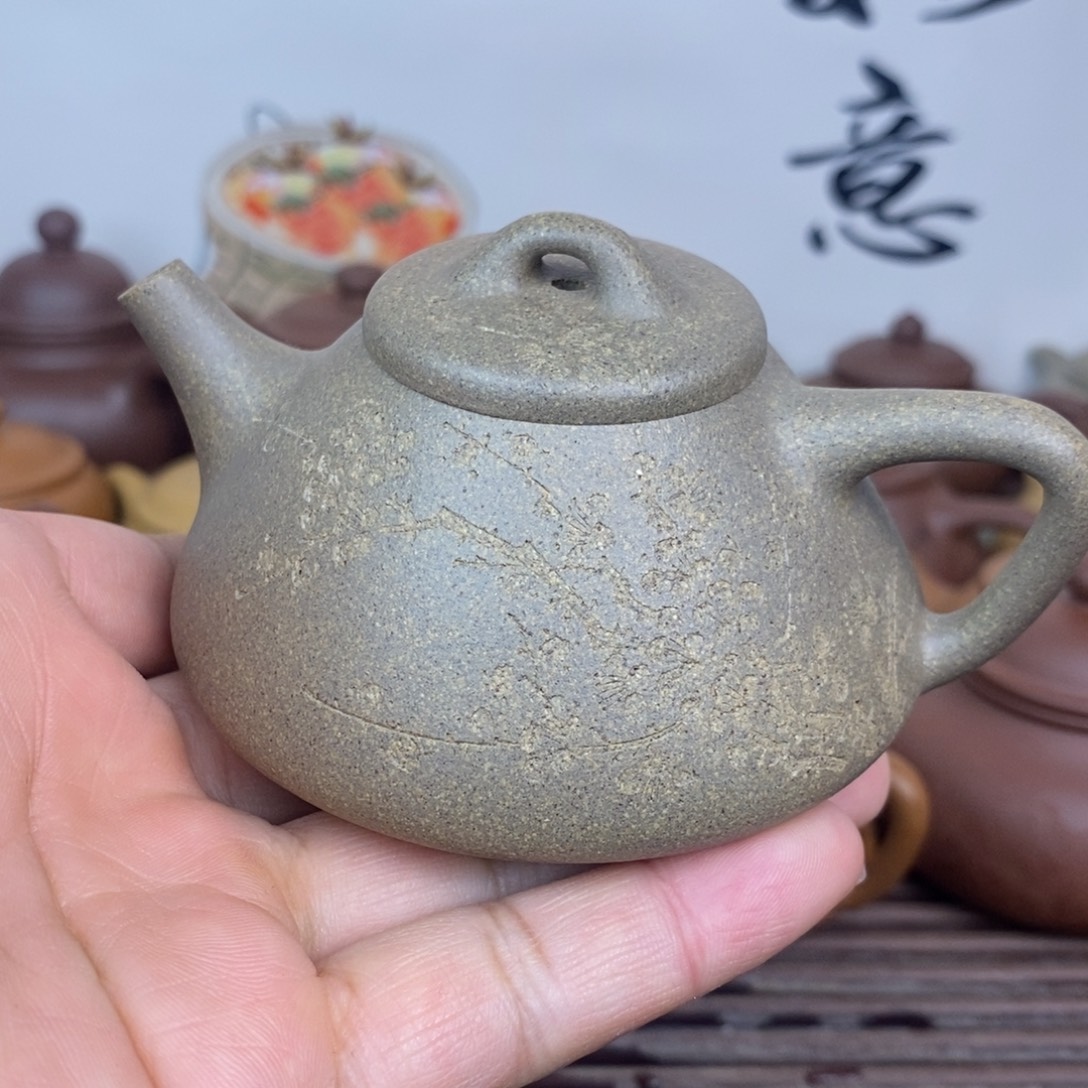 茶壶紫砂子冶石瓢原矿精挑降坡泥150cc左右0添加