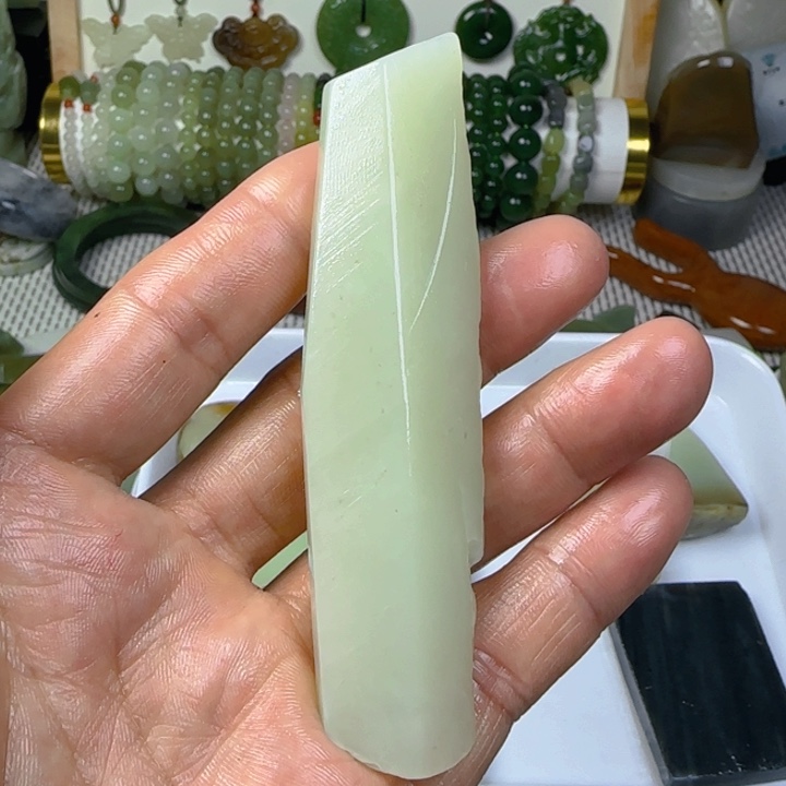 未镶嵌和田玉珠宝半成品战*