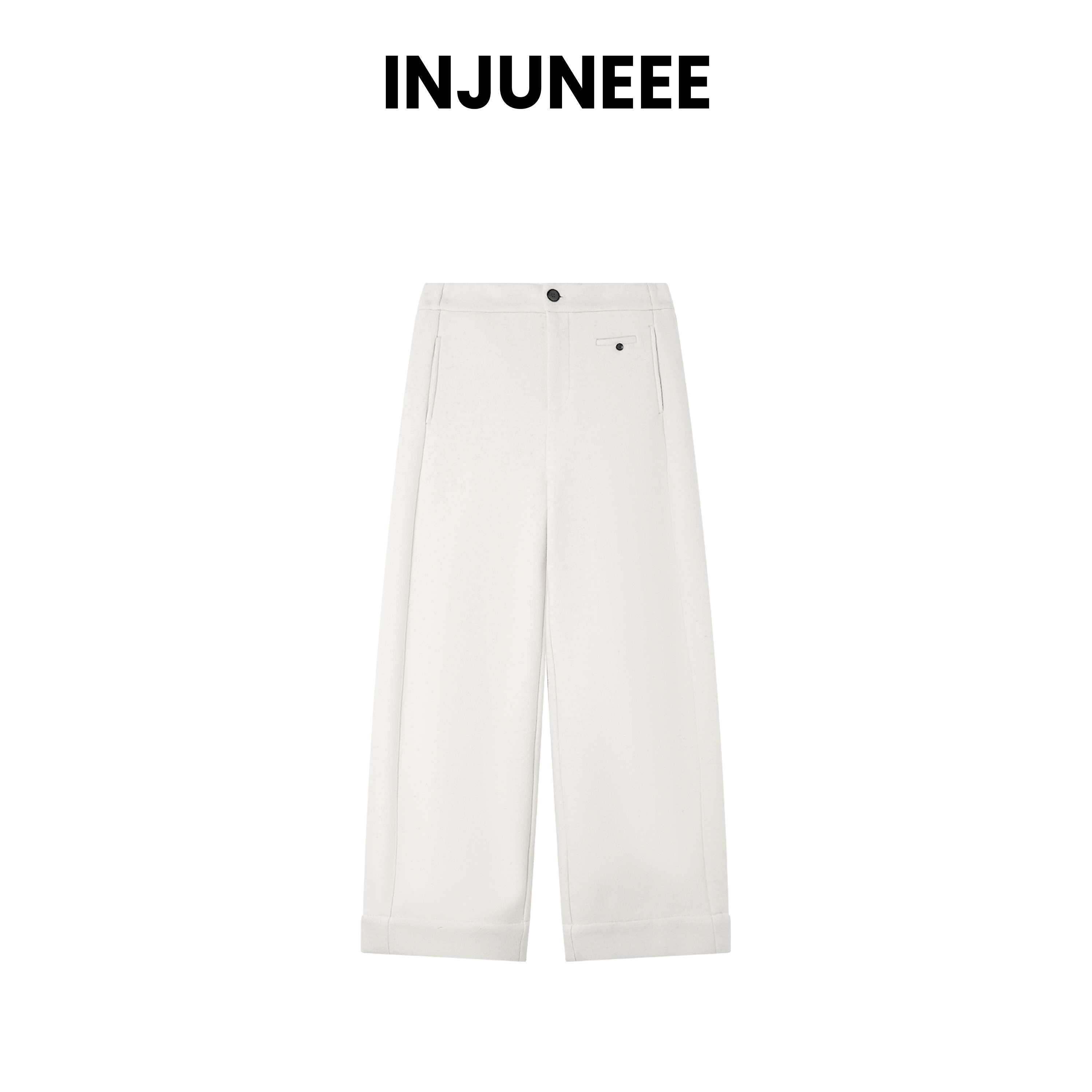 【】2025新款秋冬宽松时尚弯道筒裤休闲裤针织保暖5702