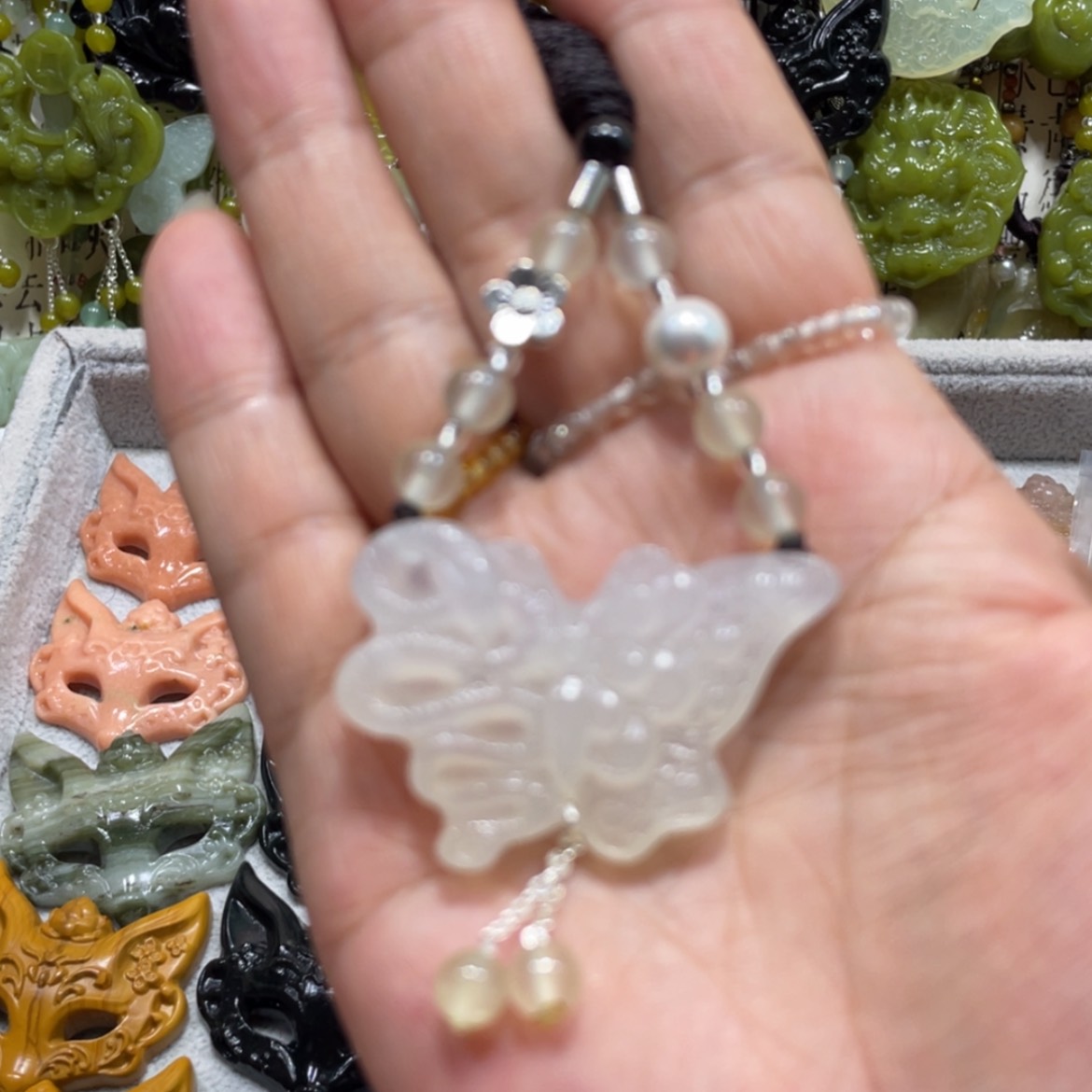 【闪购商品】岫玉颈饰未镶嵌76吊坠