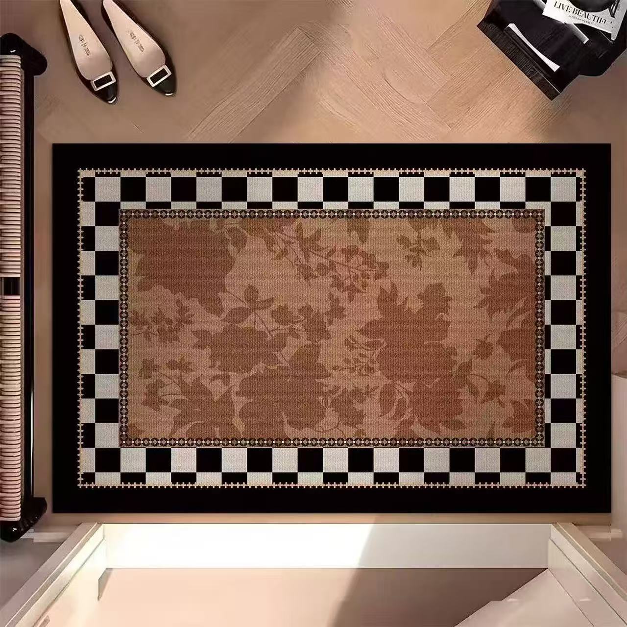 可擦免洗吸水皮革入户地垫，玄关地垫，走廊，大门口地垫