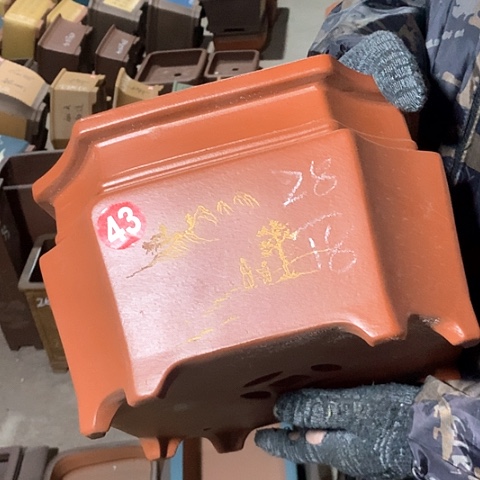 紫砂花盆手工制作