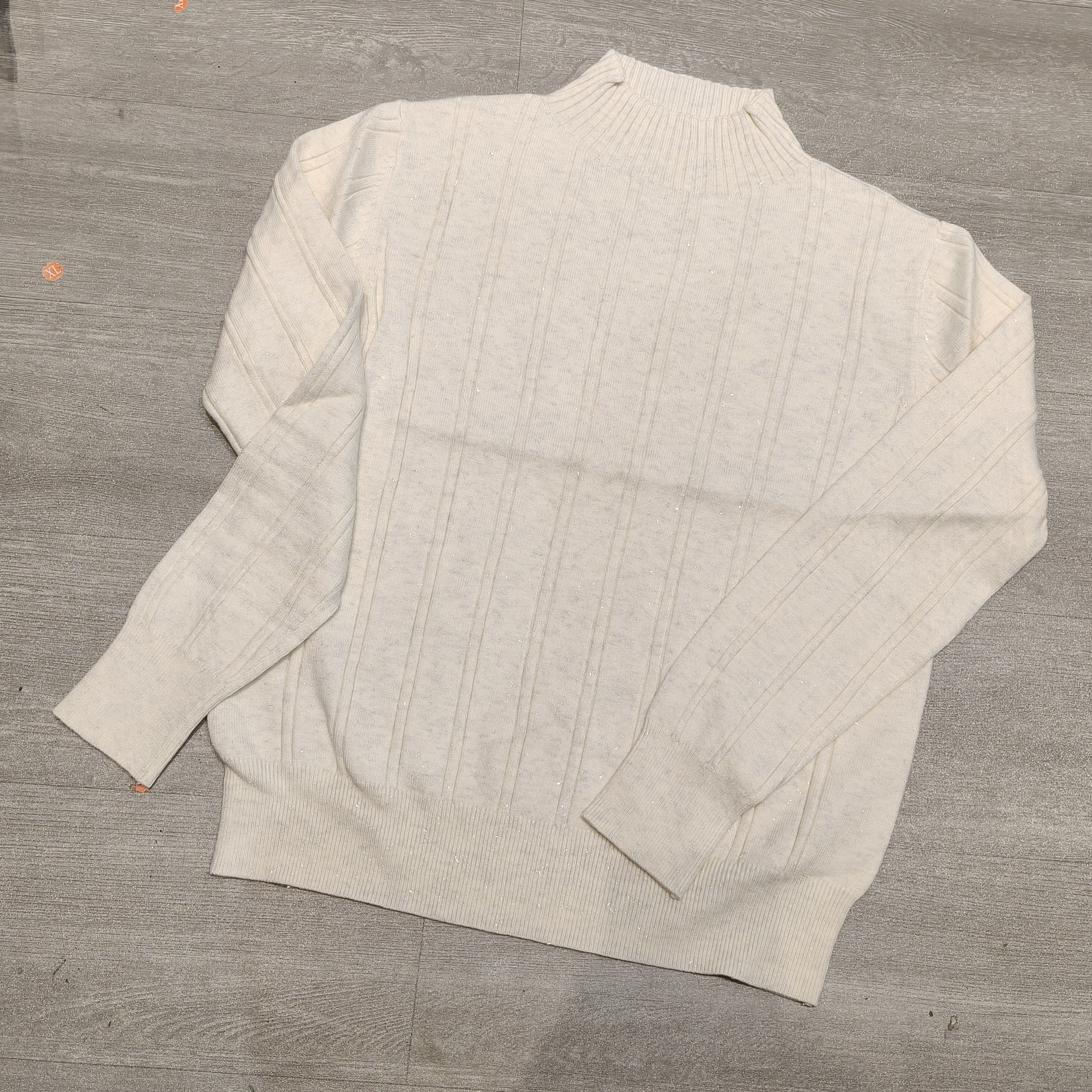 女士秋冬半高领细亮丝纯色百搭针织衫-果梓113