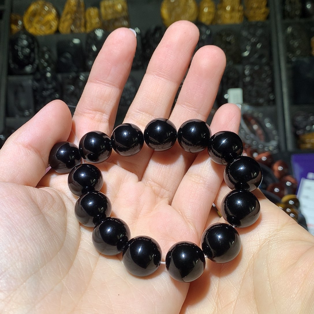 黑曜岩手链未镶嵌m****阳定制