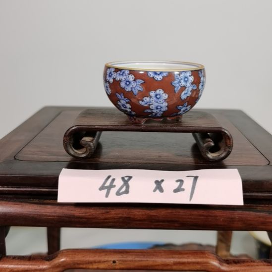 陶大德堂手工手绘釉盆