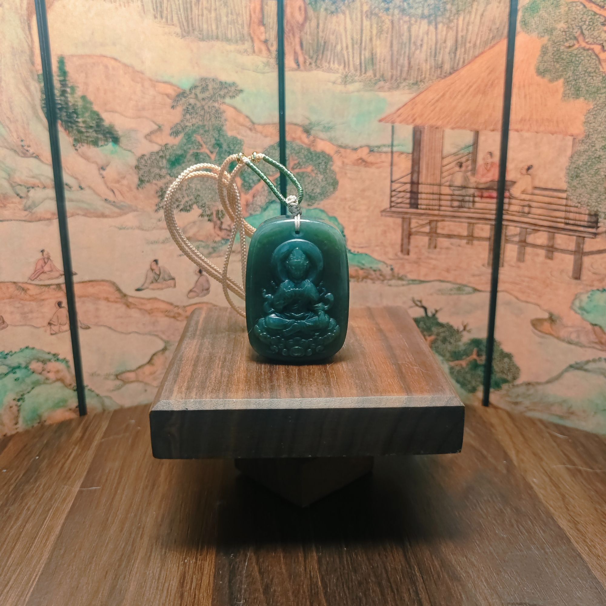 E和田玉观音吊坠0264