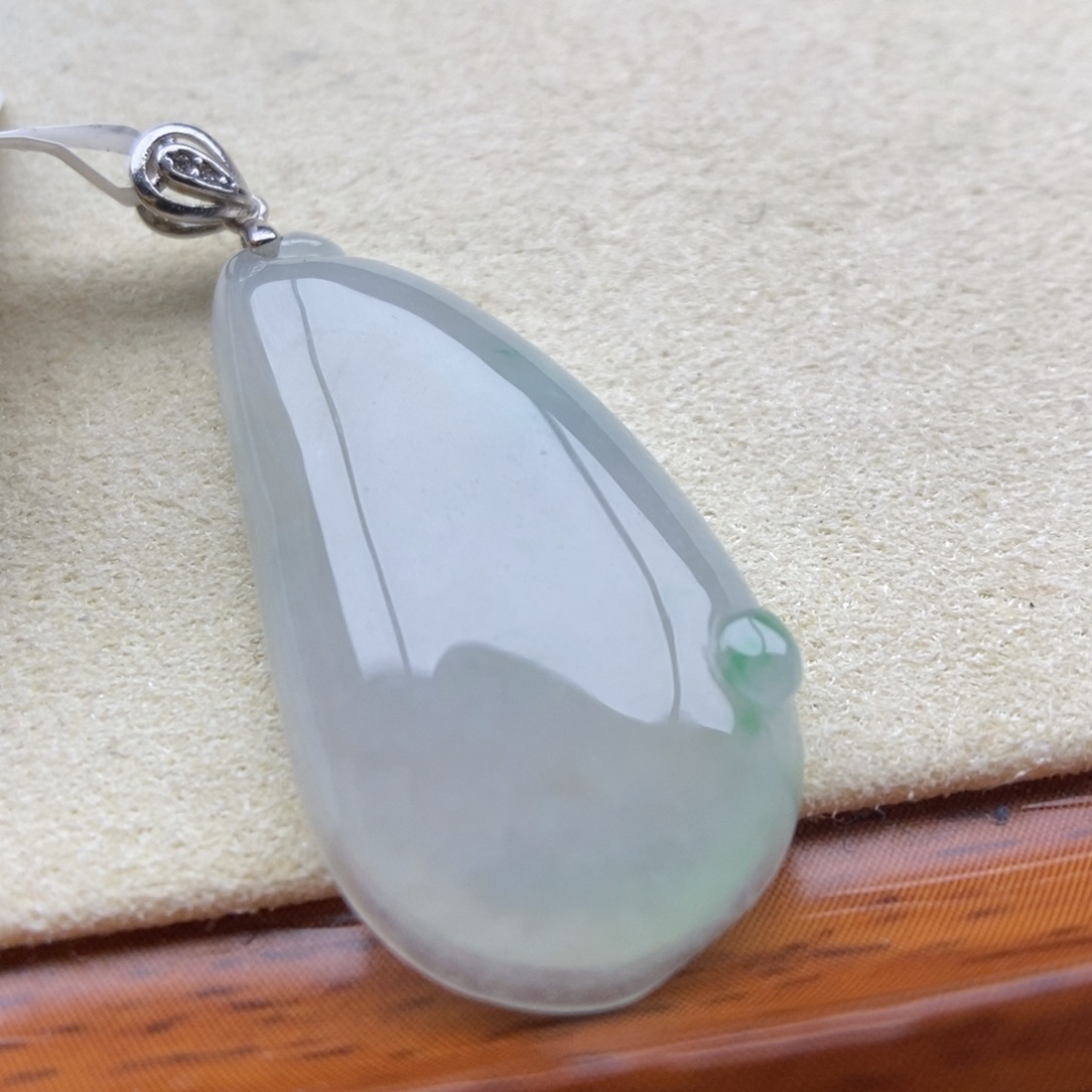 翡翠银S925镶嵌颈饰吊坠