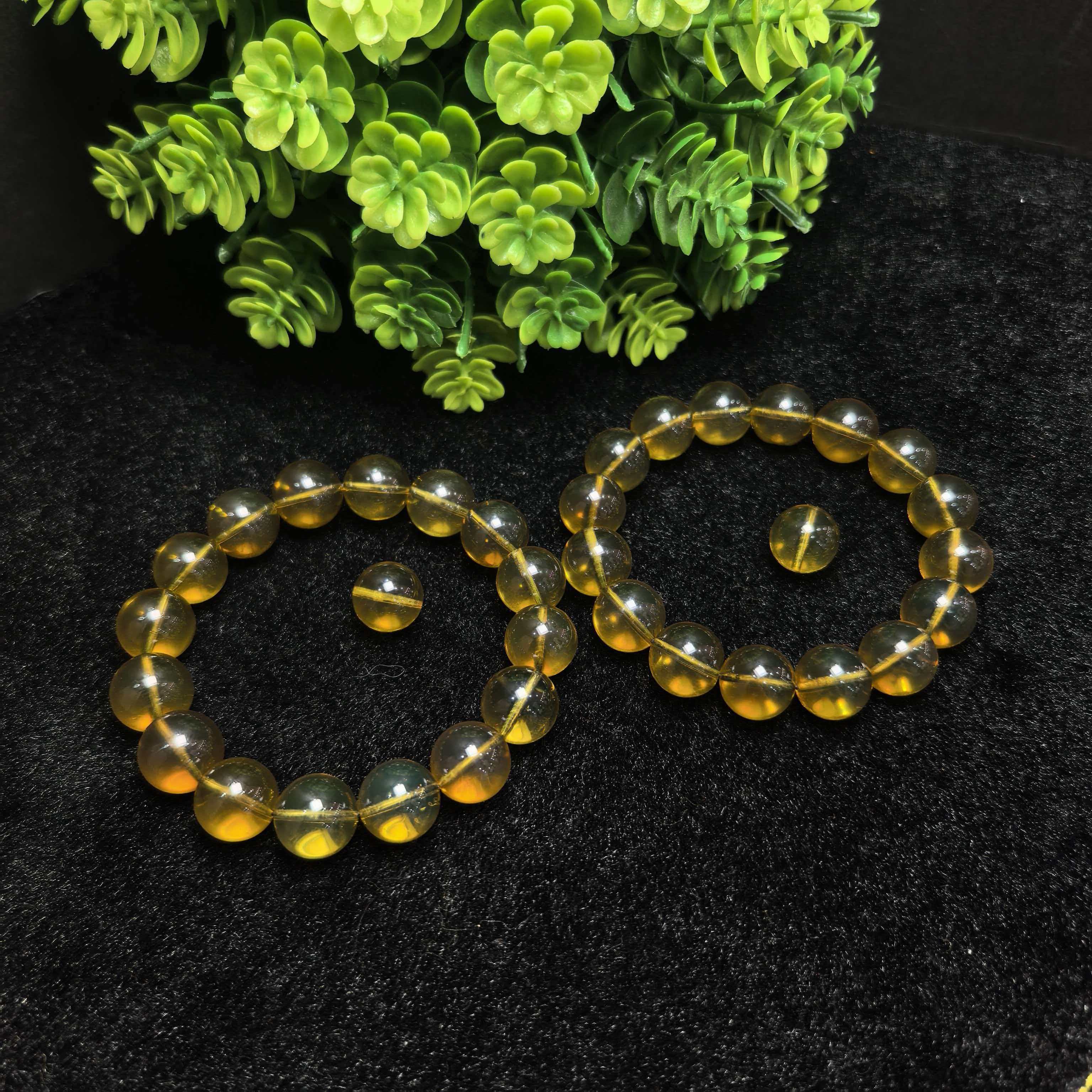 M2165 卡12+/琥珀蓝珀手串-配一颗珠子+配盒-多样性只发一件 